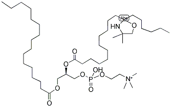 1-PALMITOYL-2-STEAROYL-(12-DOXYL)-SN-GLYCERO-3-PHOSPHOCHOLINE Struktur