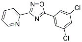 2-[5-(3,5-DICHLOROPHENYL)-1,2,4-OXADIAZOL-3-YL]PYRIDINE Struktur