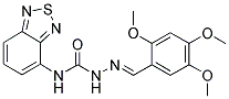 2,4,5-TRIMETHOXYBENZALDEHYDE N-(2,1,3-BENZOTHIADIAZOL-4-YL)SEMICARBAZONE Struktur