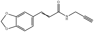 3-(1,3-BENZODIOXOL-5-YL)-N-(2-PROPYNYL)ACRYLAMIDE Struktur