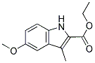 5-METHOXY-3-METHYL-1H-INDOLE-2-CARBOXYLIC ACID ETHYL ESTER Struktur