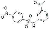 N-(3-ACETYLPHENYL)-4-NITROBENZENESULFONAMIDE Struktur