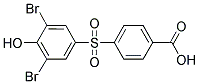 4-[(3,5-DIBROMO-4-HYDROXYPHENYL)SULFONYL]BENZOIC ACID Struktur