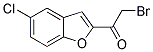 2-BROMO-1-(5-CHLORO-1-BENZOFURAN-2-YL)ETHANONE Struktur