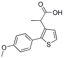 2-[2-(4-METHOXY-PHENYL)-THIOPHEN-3-YL]-PROPIONIC ACID Struktur