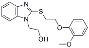 2-(2-([2-(2-METHOXYPHENOXY)ETHYL]THIO)-1H-BENZIMIDAZOL-1-YL)ETHANOL Struktur