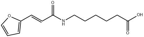 6-([(2E)-3-(2-FURYL)PROP-2-ENOYL]AMINO)HEXANOIC ACID Struktur