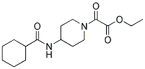 ETHYL 2-(4-[(CYCLOHEXYLCARBONYL)AMINO]PIPERIDINO)-2-OXOACETATE Struktur