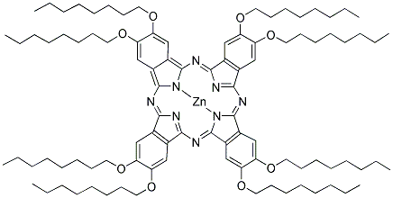 ZINC 2,3,9,10,16,17,23,24-OCTAKIS(OCTYLOXY)-29H,31H-PHTHALOCYANINE Struktur