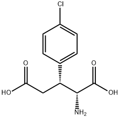 (2R,3S)-BETA-P-CHLOROPHENYLGLUTAMIC ACID Struktur