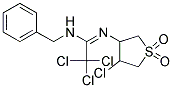 N1-BENZYL-N'1-(4-CHLORO-1,1-DIOXOTETRAHYDRO-1H-1LAMBDA6-THIOPHEN-3-YL)-2,2,2-TRICHLOROETHANIMIDAMIDE Struktur