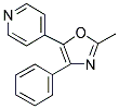 2-METHYL-4-PHENYL-5-(4-PYRIDYL)OXAZOLE Struktur