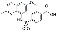 4-[([6-METHOXY-2-METHYL-8-QUINOLINYL]AMINO)SULFONYL]BENZOIC ACID Struktur