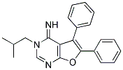 3-ISOBUTYL-5,6-DIPHENYLFURO[2,3-D]PYRIMIDIN-4(3H)-IMINE Struktur