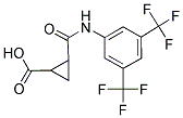 2-(N-(3,5-BIS(TRIFLUOROMETHYL)PHENYL)CARBAMOYL)CYCLOPROPANECARBOXYLIC ACID Struktur