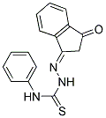 3-(AZA(((PHENYLAMINO)THIOXOMETHYL)AMINO)METHYLENE)INDAN-1-ONE Struktur