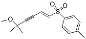 1-([(1E)-5-METHOXY-5-METHYLHEX-1-EN-3-YNYL]SULFONYL)-4-METHYLBENZENE Struktur