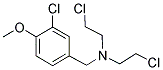 N,N-BIS(2-CHLOROETHYL)-N-(3-CHLORO-4-METHOXYBENZYL)AMINE Struktur