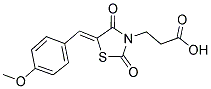 3-[5-(4-METHOXY-BENZYLIDENE)-2,4-DIOXO-THIAZOLIDIN-3-YL]-PROPIONIC ACID Struktur