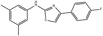 N-(3,5-DIMETHYLPHENYL)-4-(4-FLUOROPHENYL)-1,3-THIAZOL-2-AMINE Struktur