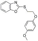 2-([2-(4-METHOXYPHENOXY)ETHYL]THIO)-1,3-BENZOXAZOLE Struktur