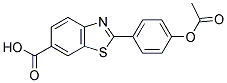 2-(4-ACETOXY-PHENYL)-BENZOTHIAZOLE-6-CARBOXYLIC ACID Struktur