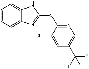 2-BENZIMIDAZOL-2-YLTHIO-3-CHLORO-5-(TRIFLUOROMETHYL)PYRIDINE Structure