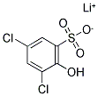 2-HYDROXY-3,5-DICHLOROBENZENESULFONIC ACID, LITHIUM SALT Struktur