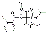 ETHYL 2-[(2-CHLOROBENZOYL)AMINO]-2-(DIISOPROPOXYPHOSPHORYL)-3,3,3-TRIFLUOROPROPANOATE Struktur