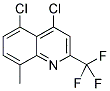 4,5-DICHLORO-8-METHYL-2-TRIFLUOROMETHYLQUINOLINE Struktur