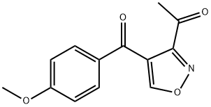 1-[4-(4-METHOXYBENZOYL)-3-ISOXAZOLYL]-1-ETHANONE Struktur