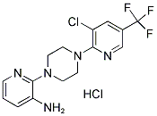 2-(4-[3-CHLORO-5-(TRIFLUOROMETHYL)-2-PYRIDINYL]PIPERAZINO)-3-PYRIDINAMINIUM CHLORIDE Struktur