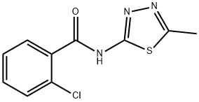 2-CHLORO-N-(5-METHYL-1,3,4-THIADIAZOL-2-YL)BENZAMIDE Struktur