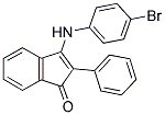 3-((4-BROMOPHENYL)AMINO)-2-PHENYLINDEN-1-ONE Struktur