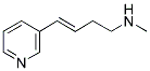 (E)-N-[Methyl]-4-(3-pyridinyl)-3-buten-1-amine Struktur