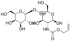 N-ALLYLOXYCARBONYL-B-LACTOSAMINE Struktur