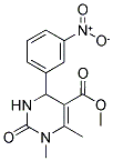 1,6-DIMETHYL-4-(3-NITRO-PHENYL)-2-OXO-1,2,3,4-TETRAHYDRO-PYRIMIDINE-5-CARBOXYLIC ACID METHYL ESTER Struktur