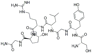 SER-TYR-GLY-LEU-ARG-HYP-GLY-NH2 Struktur