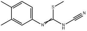 4-([(CYANOIMINO)(METHYLSULFANYL)METHYL]AMINO)-1,2-DIMETHYLBENZENE Struktur