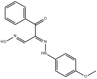 2-[2-(4-METHOXYPHENYL)HYDRAZONO]-3-OXO-3-PHENYLPROPANAL OXIME Struktur