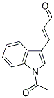 3-(1-ACETYL-1H-INDOL-3-YL)ACRYLALDEHYDE Struktur