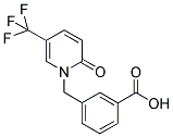 1-(3-CARBOXYBENZYL)-5-(TRIFLUOROMETHYL)-2-PYRIDONE Struktur