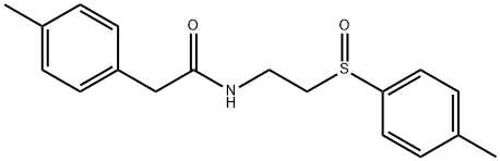 2-(4-METHYLPHENYL)-N-(2-[(4-METHYLPHENYL)SULFINYL]ETHYL)ACETAMIDE Struktur