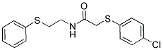 2-[(4-CHLOROPHENYL)SULFANYL]-N-[2-(PHENYLSULFANYL)ETHYL]ACETAMIDE Struktur