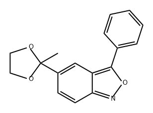 5-(2-METHYL-1,3-DIOXOLAN-2-YL)-3-PHENYL-2,1-BENZISOXAZOLE Struktur