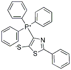 2-PHENYL-4-(1,1,1-TRIPHENYLPHOSPHONIO)-1,3-THIAZOLE-5-THIOLATE Struktur