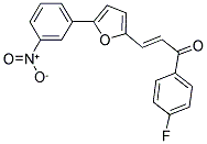 1-(4-FLUOROPHENYL)-3-[5-(3-NITROPHENYL)-2-FURYL]PROP-2-EN-1-ONE Struktur