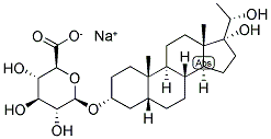 5-BETA-PREGNAN-3-ALPHA, 17,20-ALPHA-TRIOL 3-GLUCOSIDURONATE, SODIUM SALT Struktur