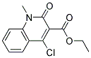 4-CHLORO-1-METHYL-2-OXO-1,2-DIHYDRO-QUINOLINE-3-CARBOXYLIC ACID ETHYL ESTER Struktur