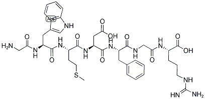 CHOLECYSTOKININ 29-33 GLY-ARG Struktur